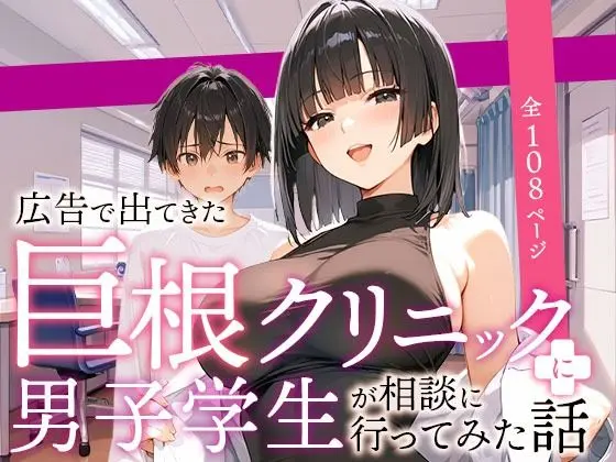 広告で出てきた巨根クリニックに男子学生が相談に行ってみた話｜サークル『COMICアイル』による話題の同人エロ漫画｜おにゃんこポン