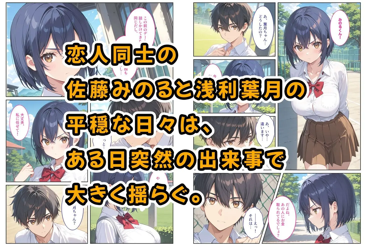 僕の爆乳彼女が絶倫ヤンキーに寝取られて性玩具にされる話 画像1