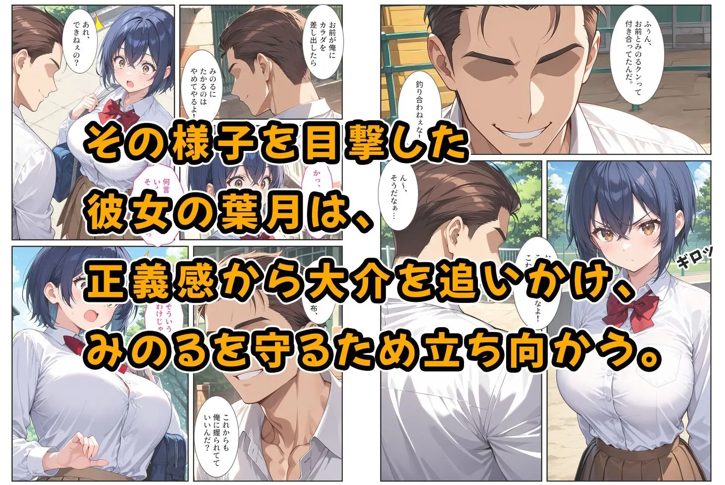 僕の爆乳彼女が絶倫ヤンキーに寝取られて性玩具にされる話 画像3