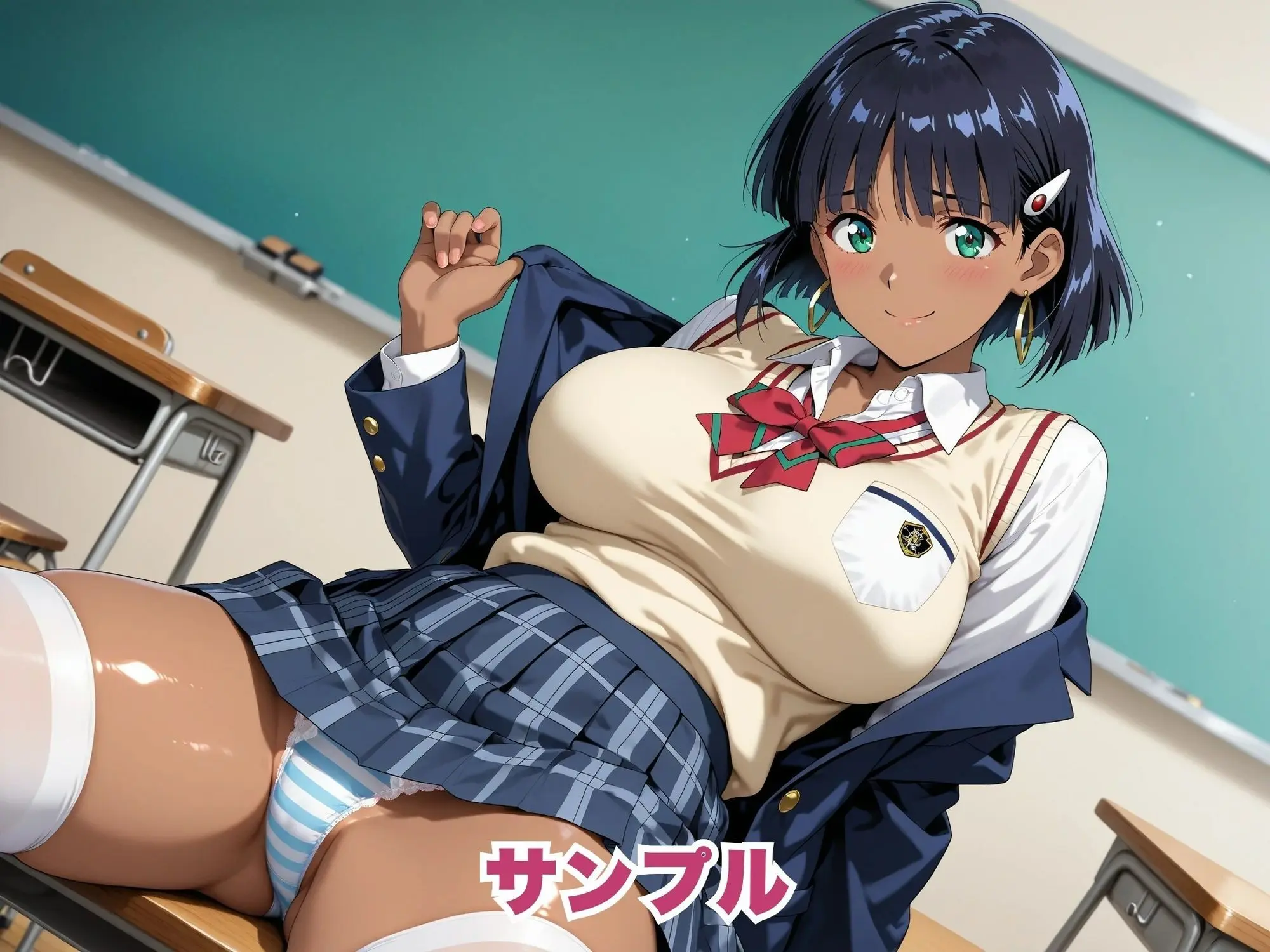 【ふしぎの海のナ●ィア】褐色美少女が制服姿のまま、快感に溺れるまで。 画像2
