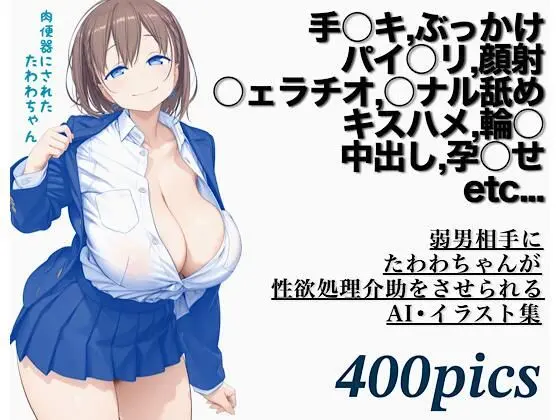 弱男相手にたわわちゃんが性欲処理介助をさせられるAI・イラスト集｜サークル『モモダ商店』による話題の同人エロ漫画｜おにゃんこポン