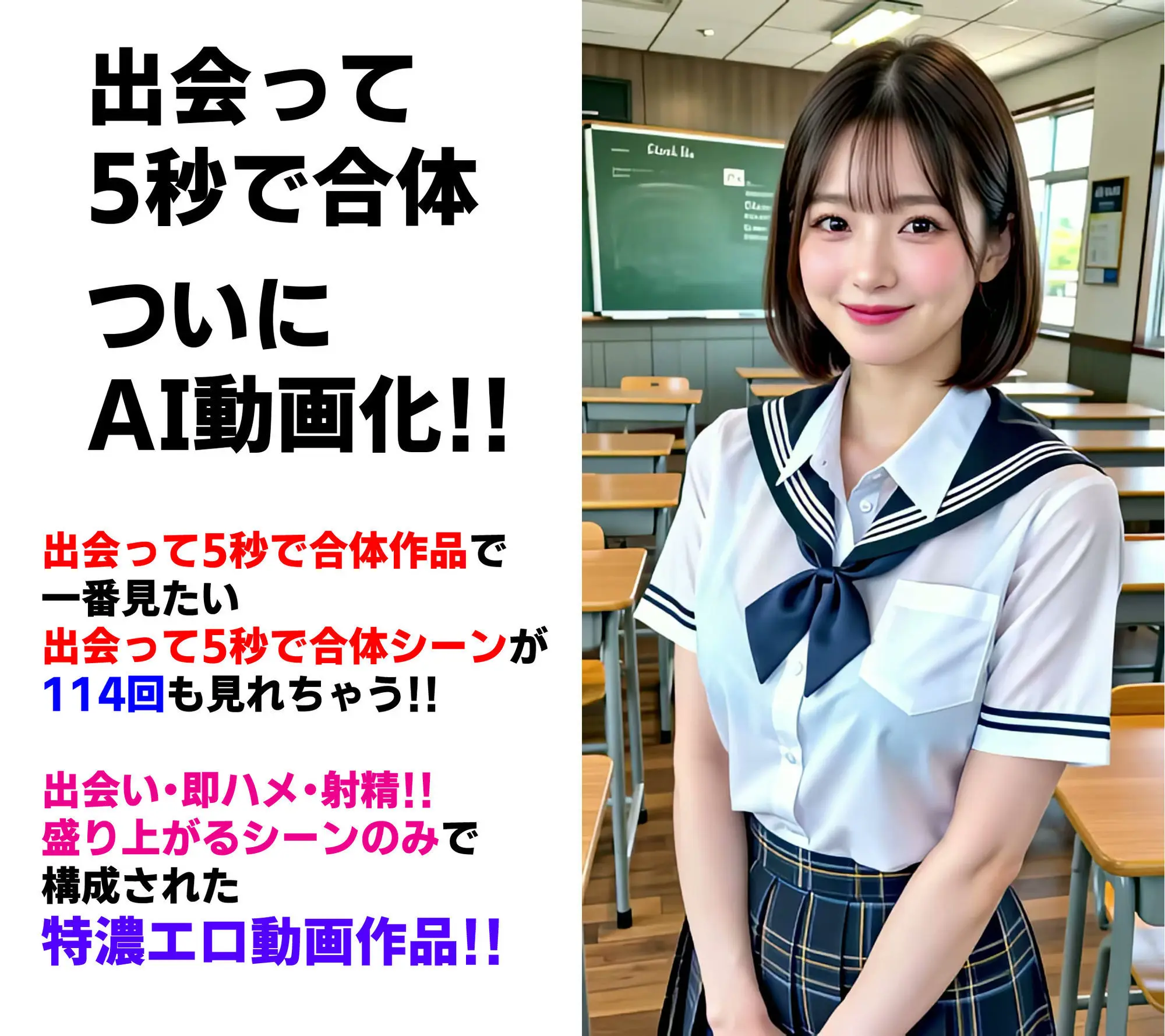 出会って5秒でAI合体 114連発【動画】 即ハメ中出し顔射 画像1