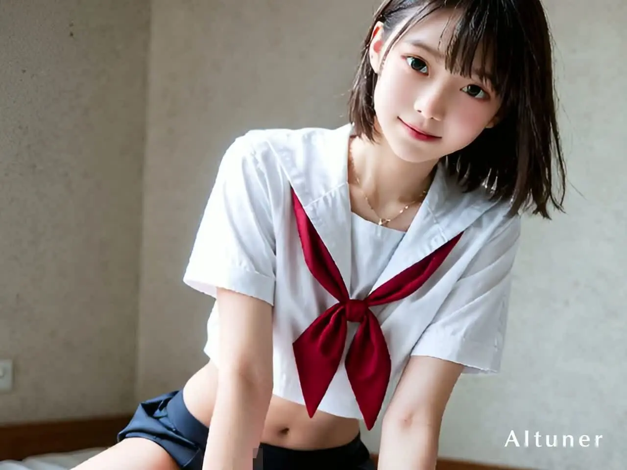 【35分HD】見つめ返す彼女はもう止まらない──胸チラ→制服SEX→室内フルコース→おそうじフェラぶっかけ 画像7