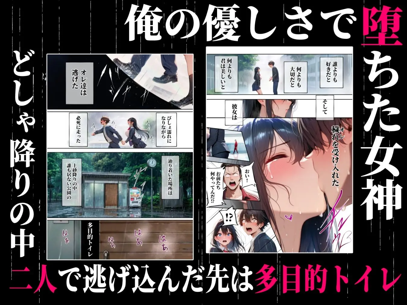 同じクラスの巨乳黒髪女神の心に空いた穴をオレの穢れた巨根でアナウメする話 画像5