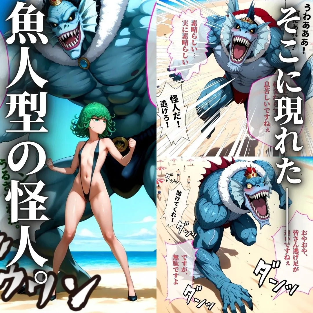 デカマラ気質な深海王と美人姉妹 3P＋αの孕ませ調教 画像4