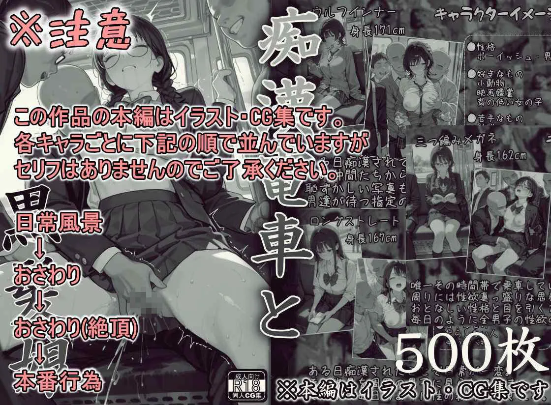 痴●電車と黒髪娘 画像1