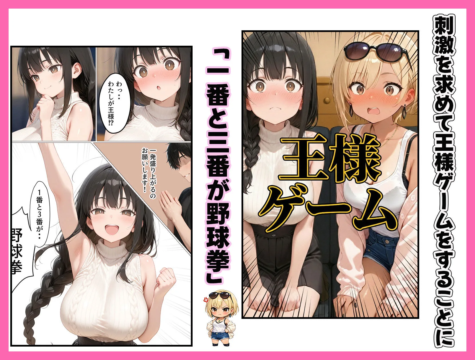 マチアプで出会ったご無沙汰清楚OLと雑魚マンギャルをWお持ち帰り！宅飲み泥●王様ゲームで理性崩壊しちゃった話 画像5