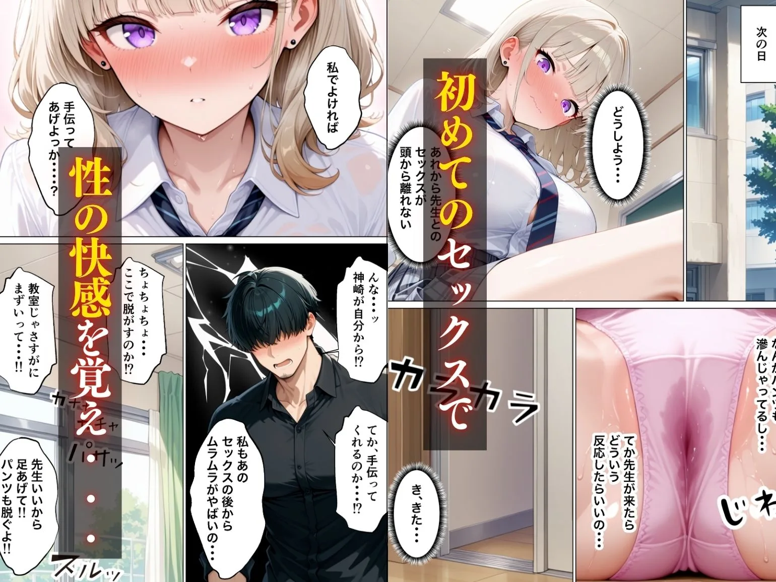 まじめ処女の教え子ギャルがクズ教師に開発される話 画像8