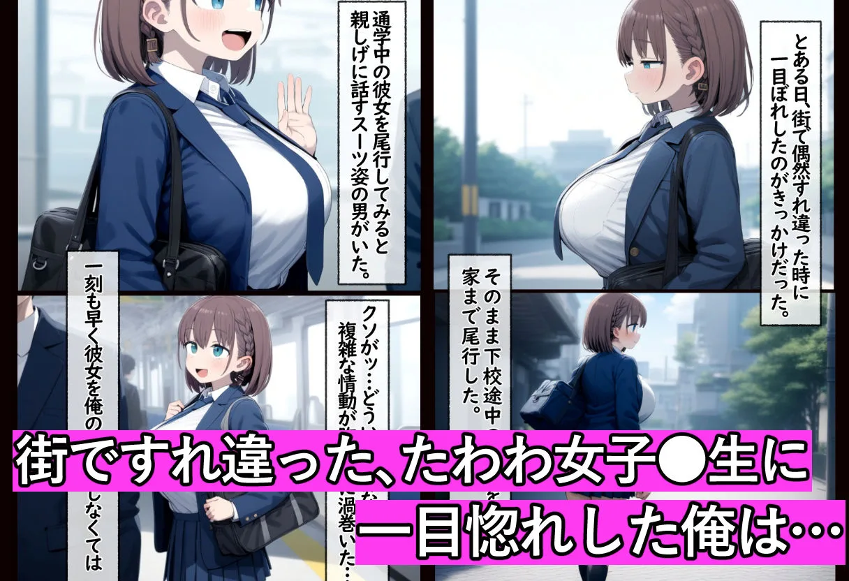 たわわ女子●生を催●スマホで【俺のモノ】にして孕ませる話 画像1