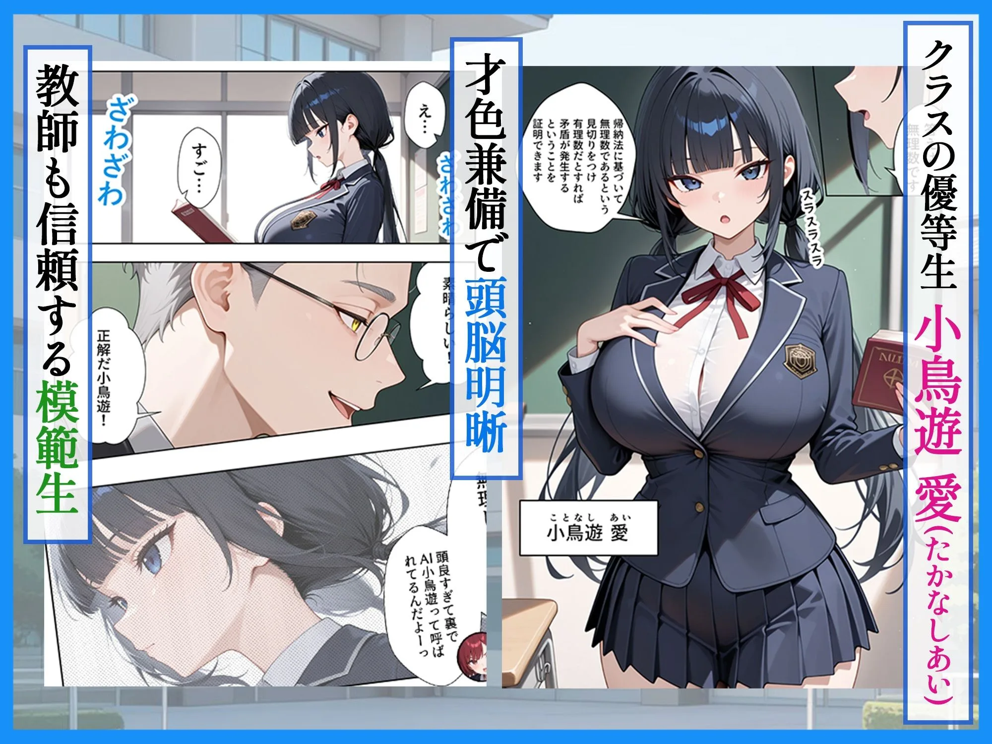 優等生の裏の顔 大好きな先生の弱味を握って寸止めの果てに中出しさせる話 画像1