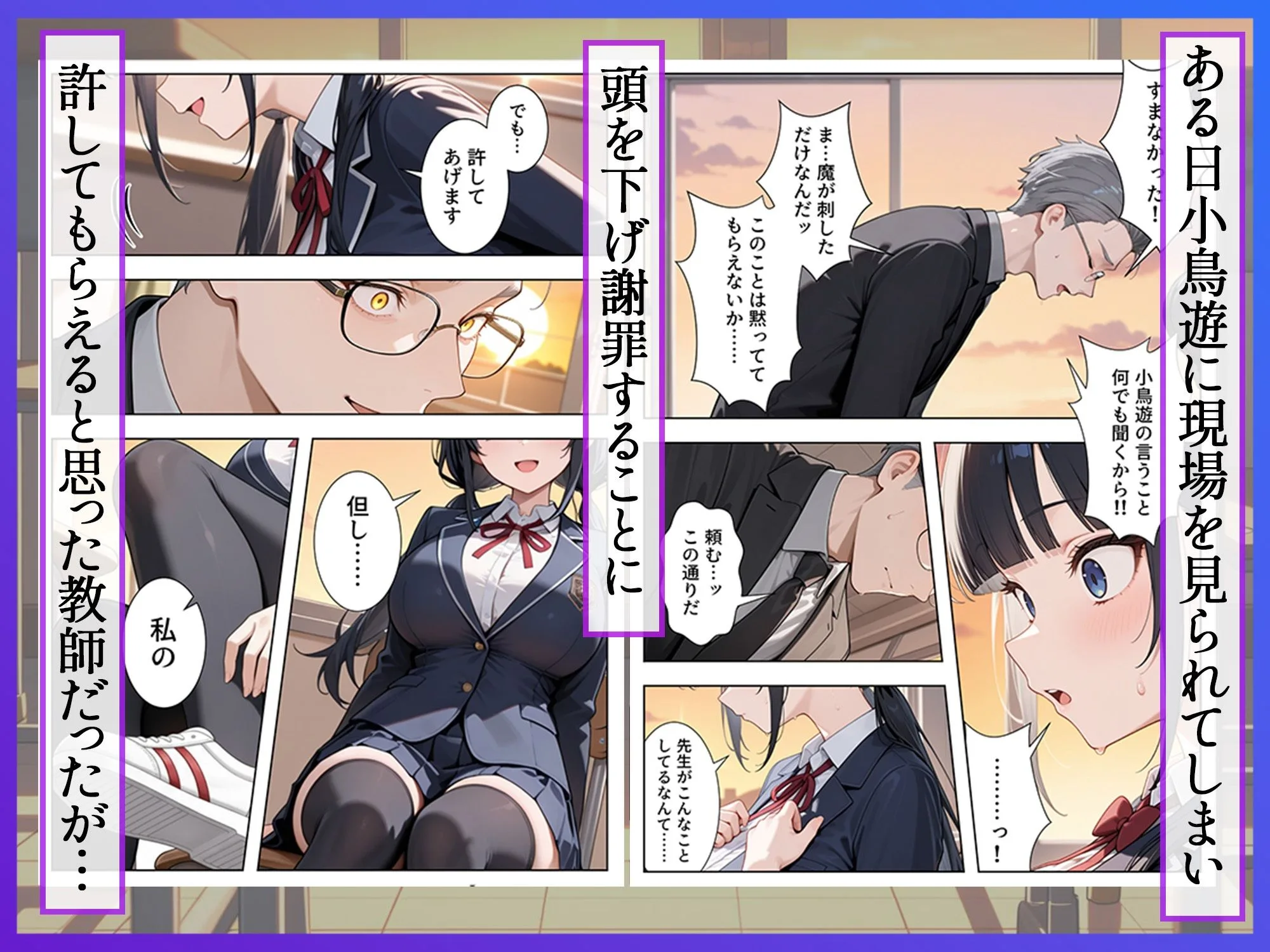 優等生の裏の顔 大好きな先生の弱味を握って寸止めの果てに中出しさせる話 画像3