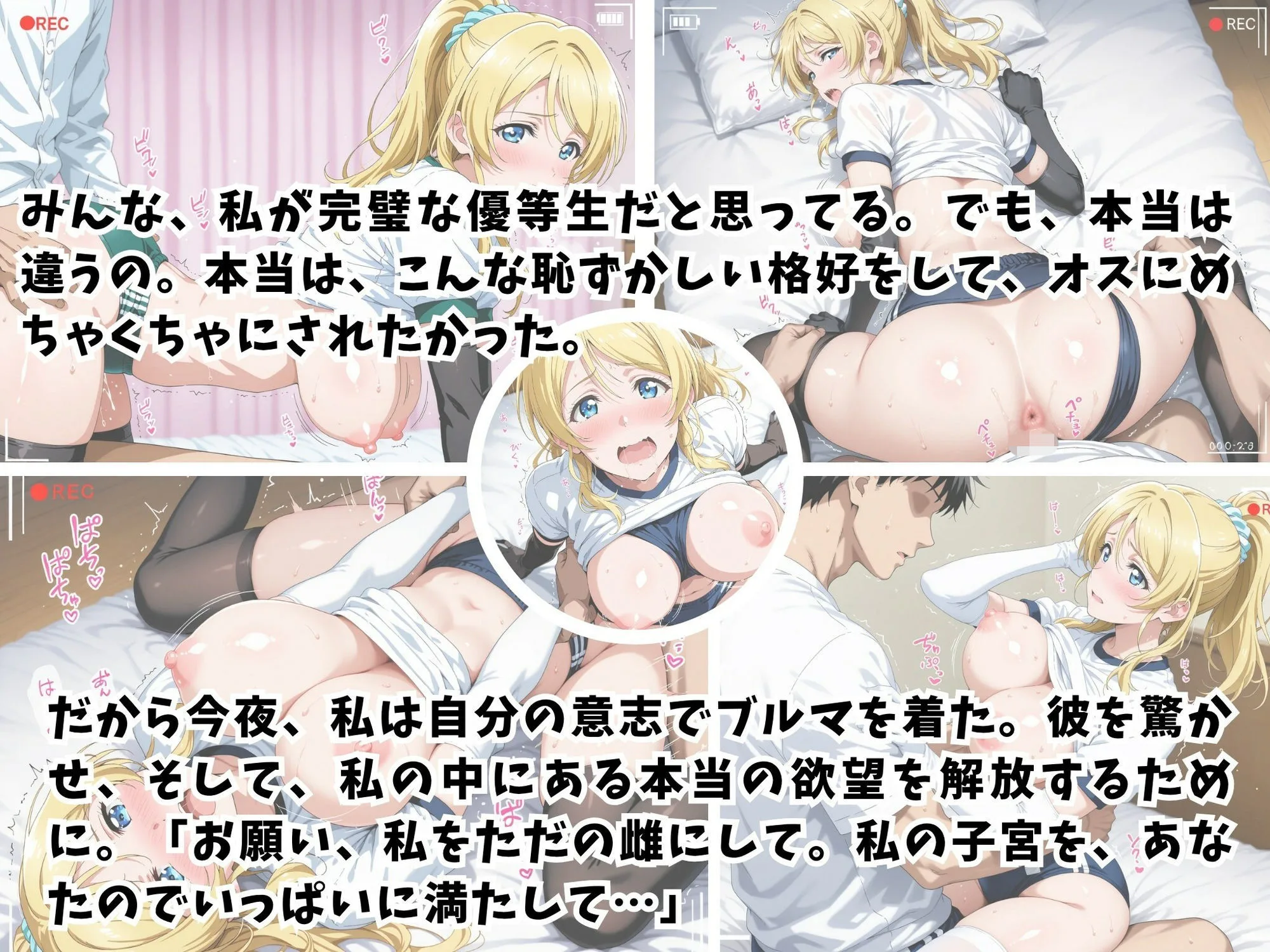 【ラ★ライブ/絢★絵里】ブルマ姿で犯●れる美少女アイドル 画像1