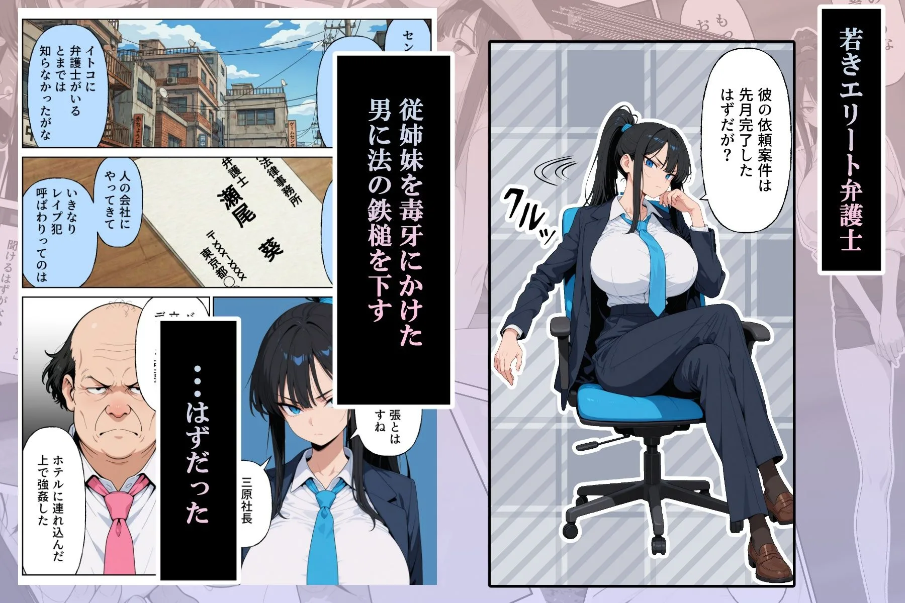 性犯罪者と戦う女弁護士 自分がハメられてメス堕ち人生終了 画像2