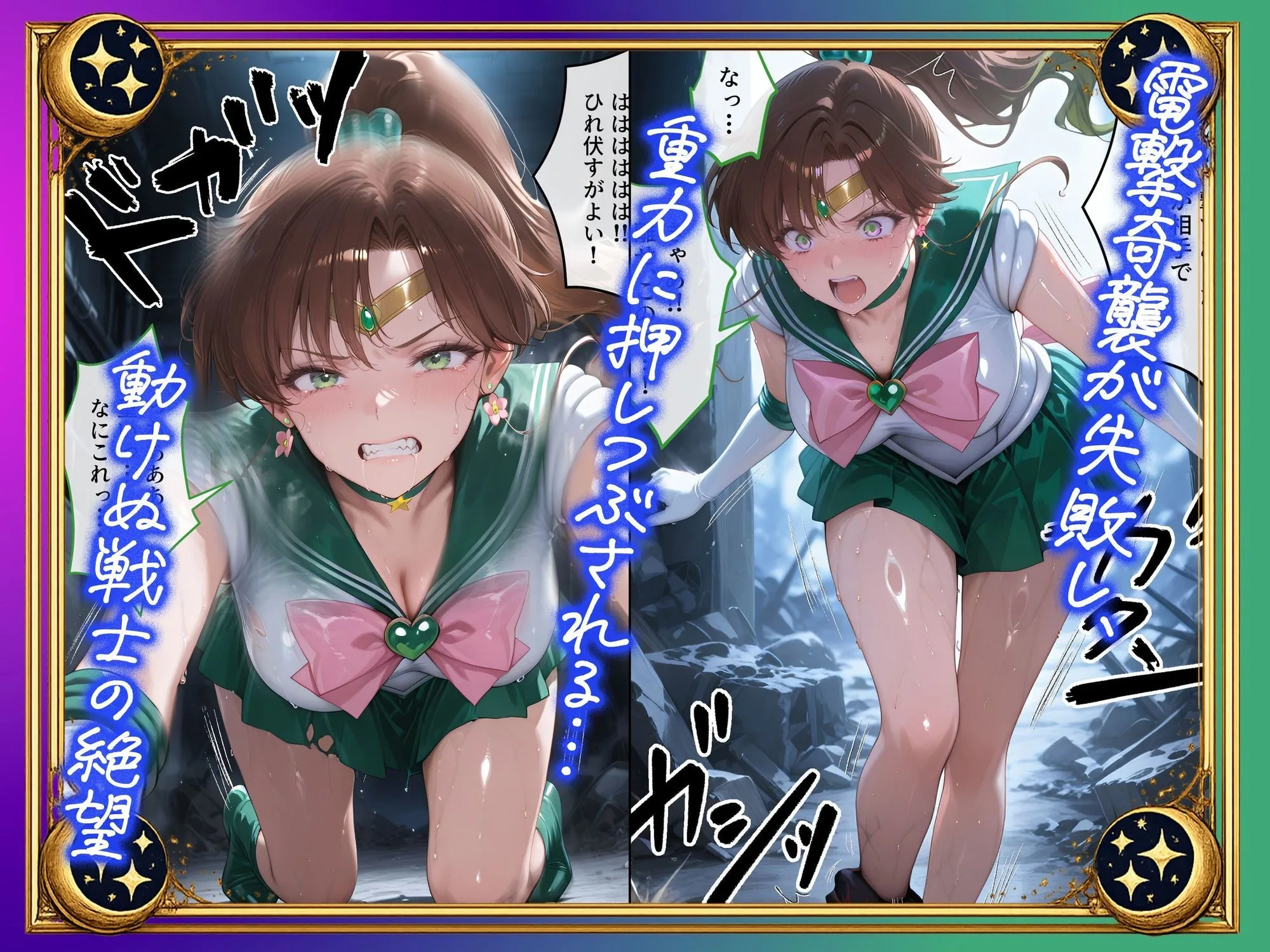 【セリフ付】悪魔に敗北〜快楽堕ちさせられた木の戦士編〜 画像2