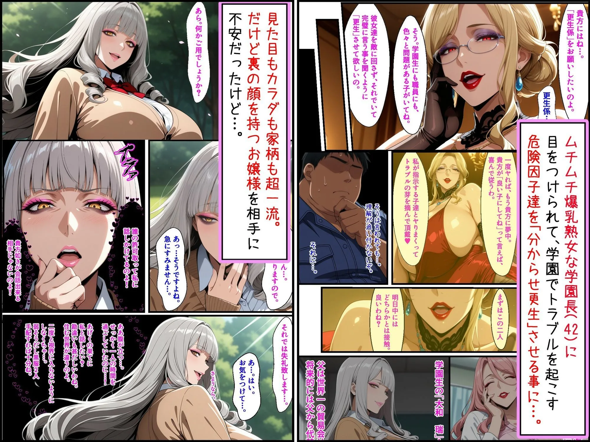 爆乳お嬢様もドスケベ熟女も特異体質で更生させる！学園長も先生もメイドも学園生も完堕ちさせてラブラブする話 画像3