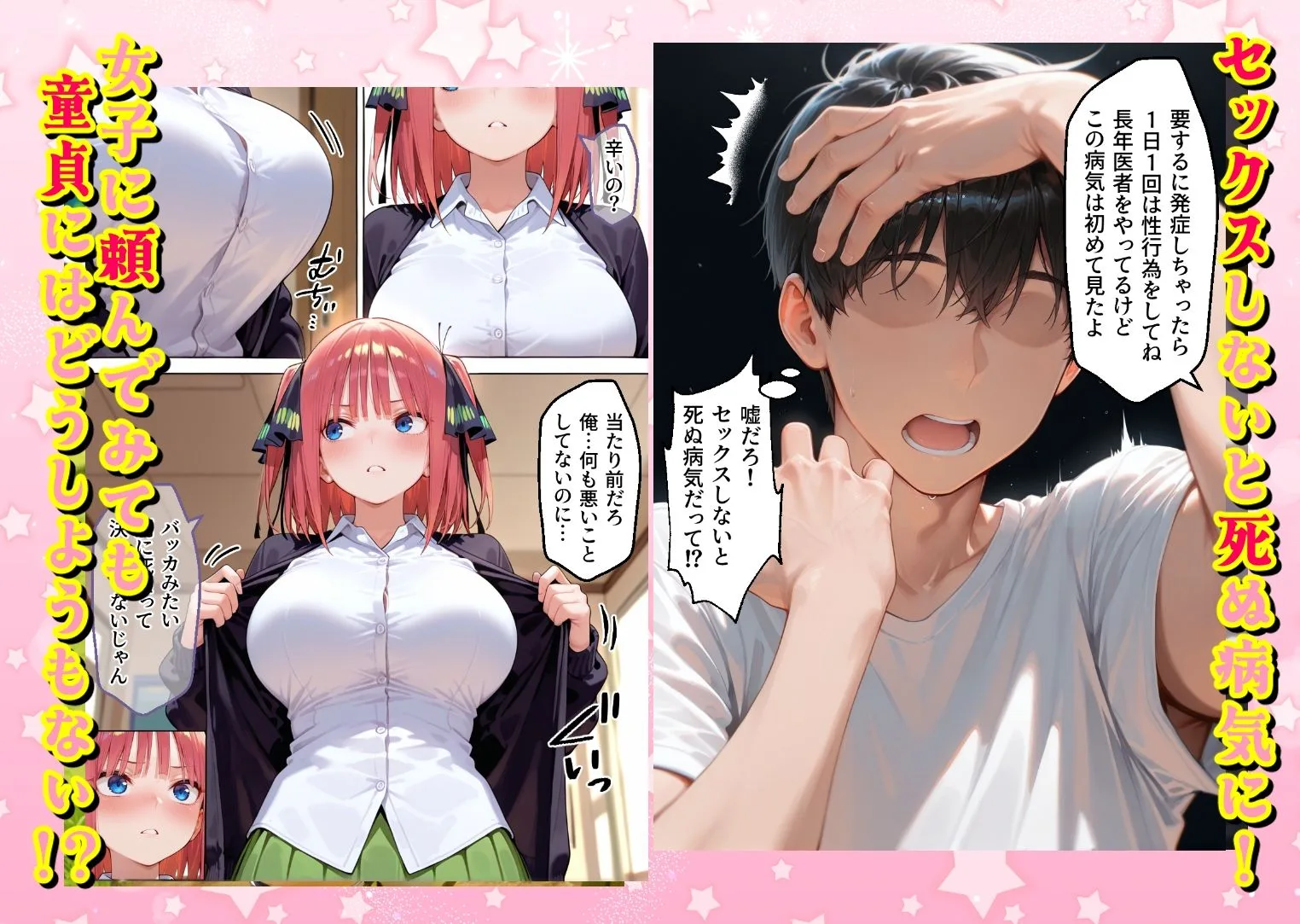 ヌプヌプしないと〇ぬ病気になりハメまくり救済（はーと）ハーレム性活 僕の部屋がヤリ部屋化…！？ 花嫁編 画像1