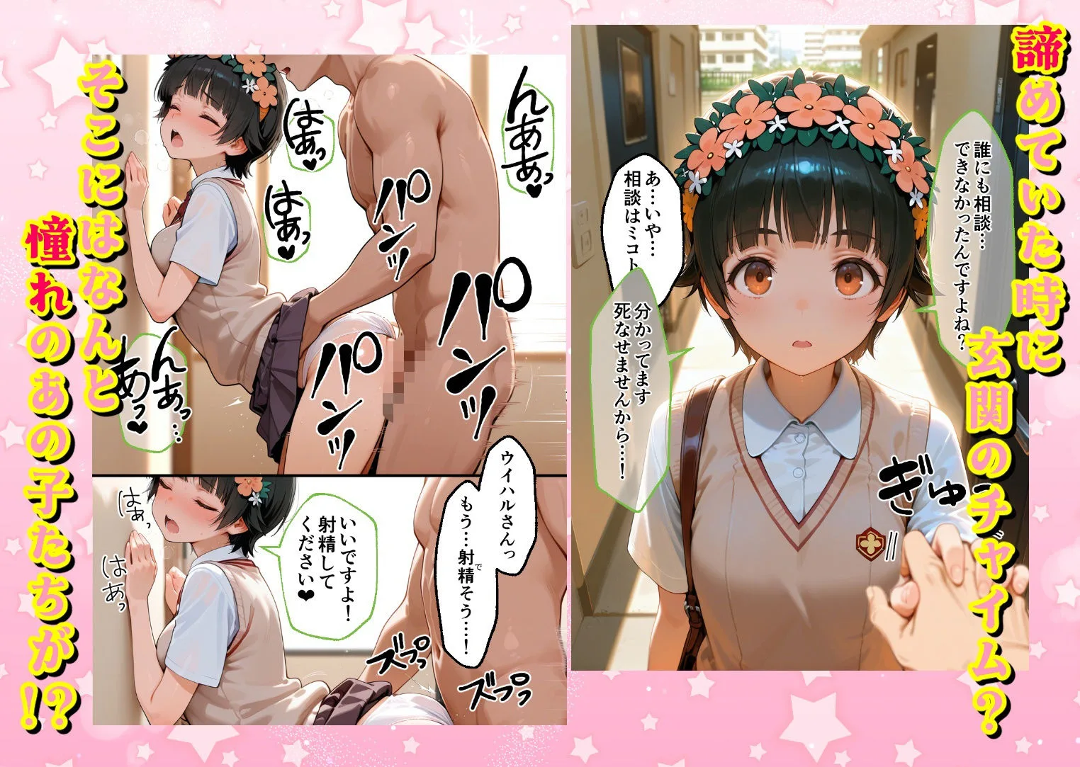 ヌプヌプしないと〇ぬ病気になりハメまくり救済（はーと）ハーレム性活 僕の部屋がヤリ部屋化…！？ 能力者編 画像2