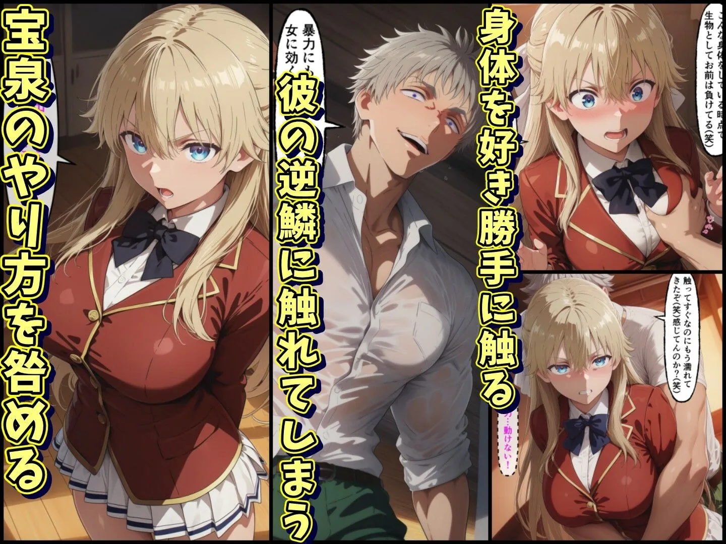 宝泉の暴力に屈するよう実ヒロイン達  宝泉に犯●れる七瀬翼篇  軽井沢恵  堀北鈴音  ようこそ実力至上主義の教室へ 画像2