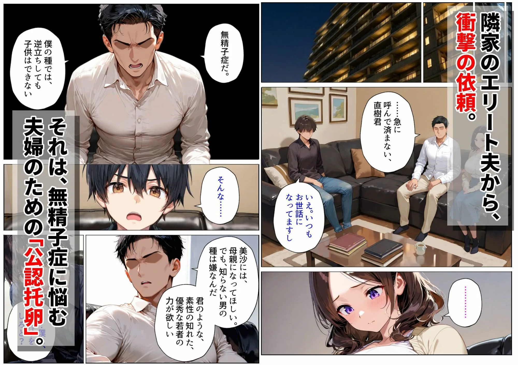 隣の不妊夫婦、種付け役は僕でした。〜公認托卵から始まる身も心も奪う全記録〜 画像1