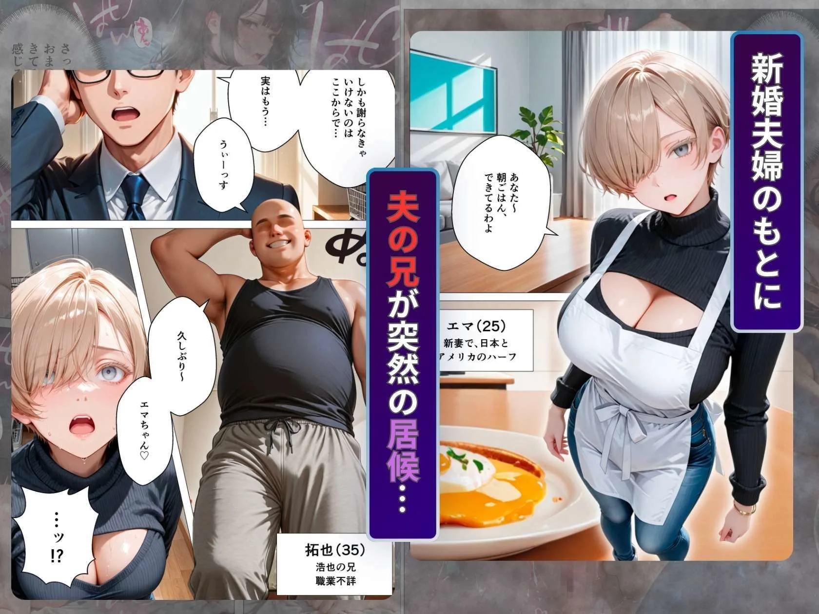 キモ義兄と強●同居〜初めてのデカチンで汗だく本気セックス、乳首ビンビン放尿アクメに堕ちた新妻〜 画像1