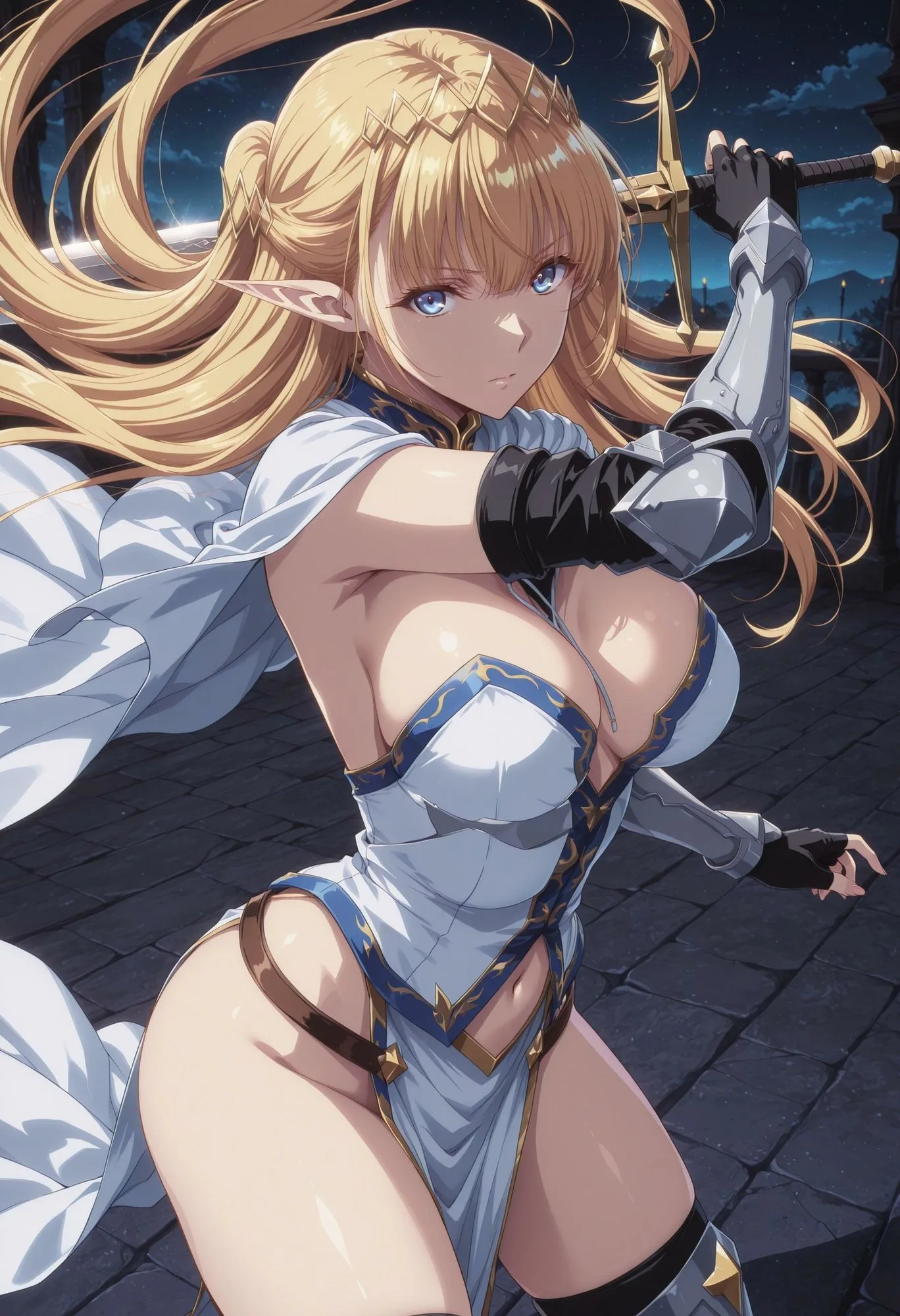 囚われたエルフ騎士 画像1