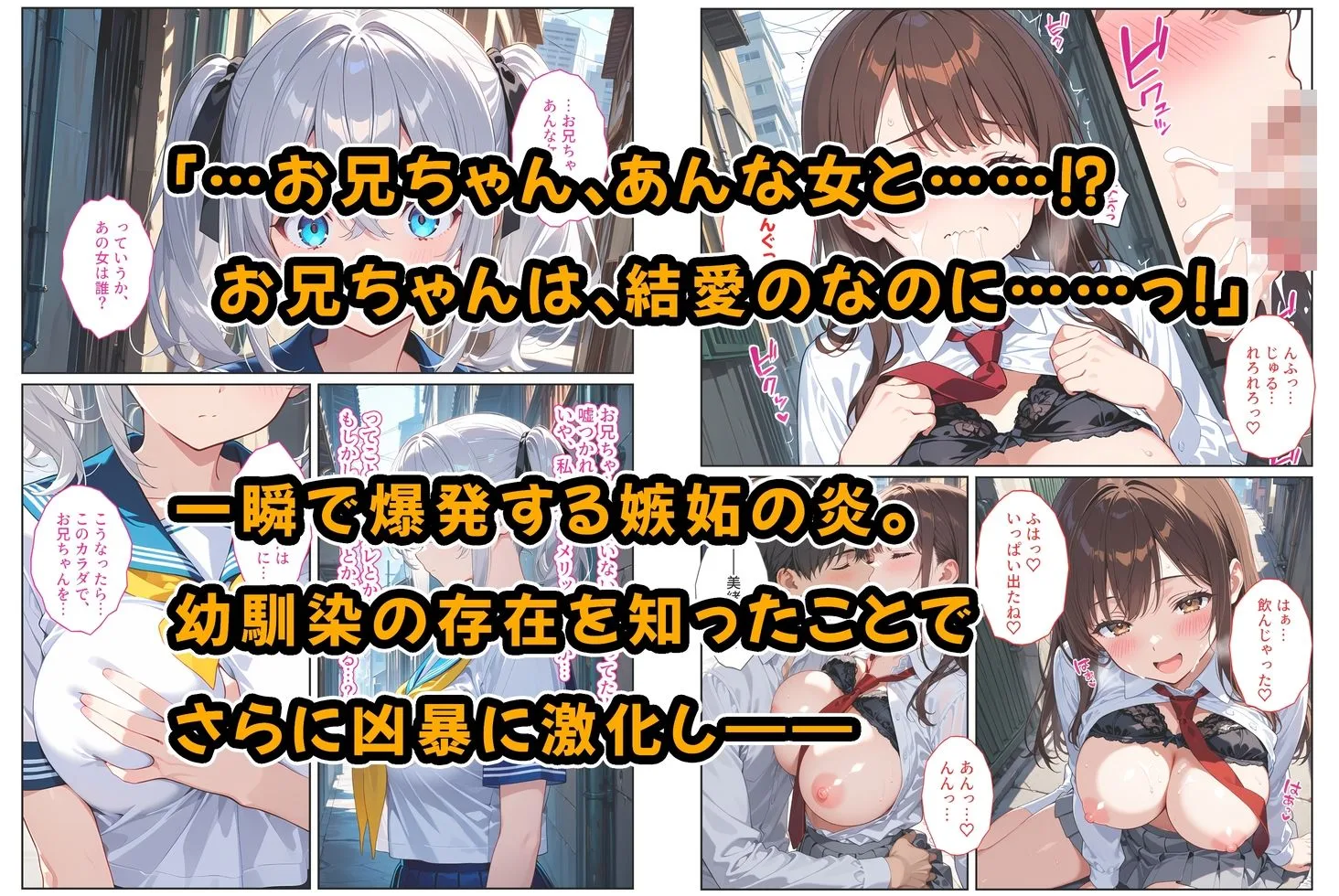 義妹ができたら幼馴染が嫉妬爆発！〜義妹と幼馴染のW爆乳ハーレム中出しセックス〜 画像5
