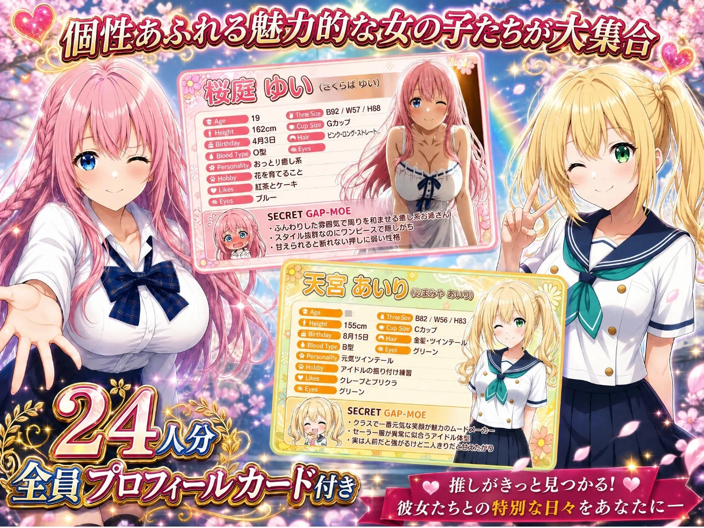 【美麗4K】3年1組あなたの彼女 〜学園生活で出会う最高の彼女たちとの物語〜【ED付き】 画像2