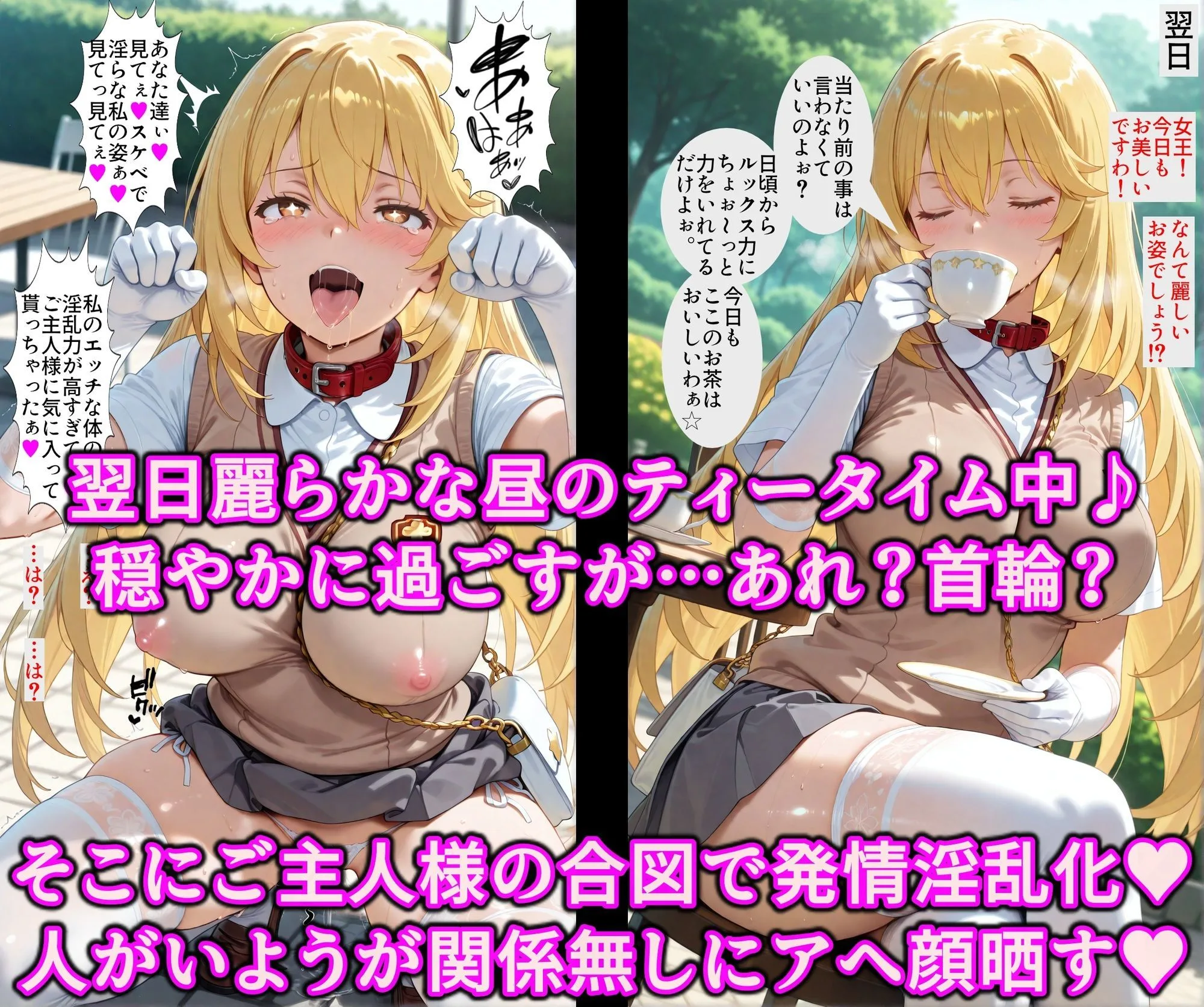 女王を逆洗脳で絶対服従の発情ネコ化！能力反射でエロい体の女王をマゾ洗脳♪何されてもアヘる俺専用の淫乱ペット 画像5