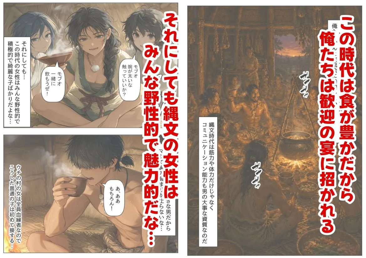 縄文時代に俺が転生したら、性風習が叡智すぎた件 画像3