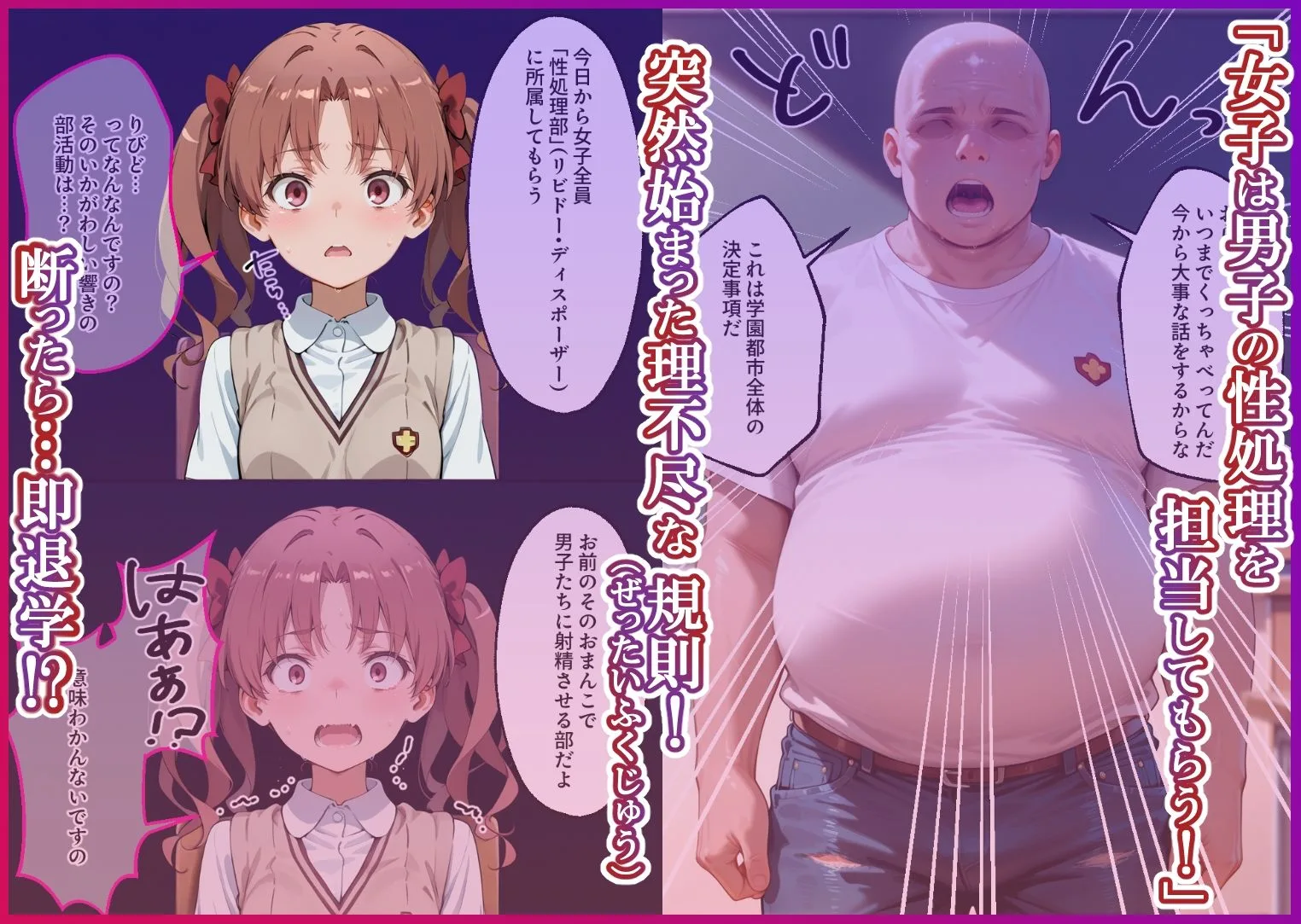 S○Xしないと即退学? 今日から全員強●性処理部(はーと)中出しでご奉仕ポイント大量GET快楽堕ち凌●学園能力者編 画像1