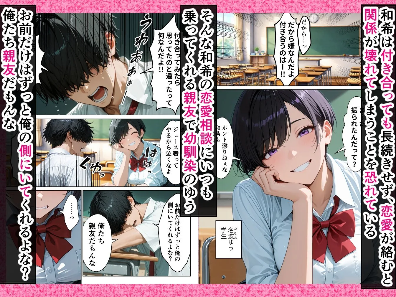ボーイッシュ巨乳幼馴染のメスの顔を知ってしまった俺がイチャラブ本気セックスする話 画像1