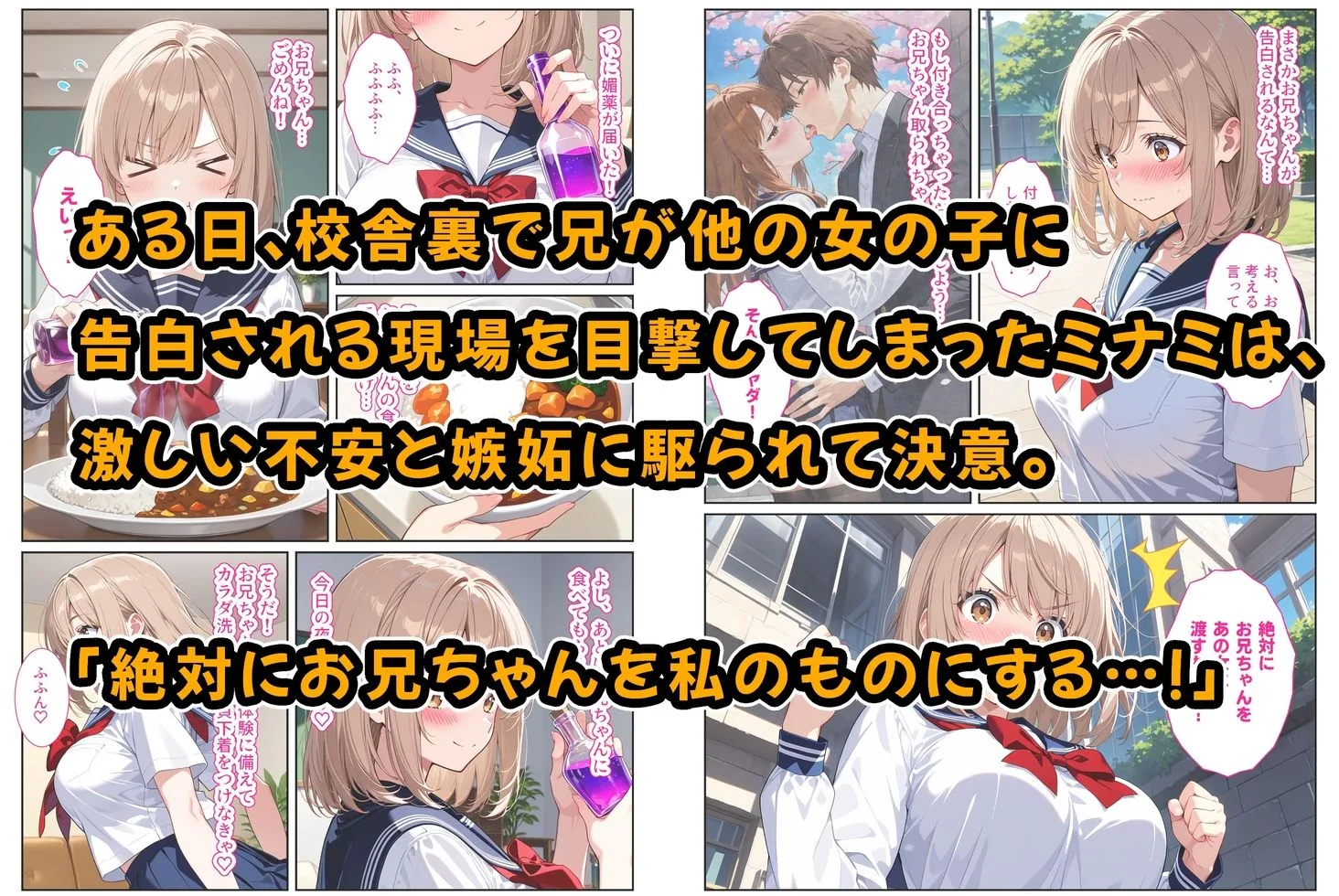間違って媚薬を飲んで発情しちゃった爆乳妹が大好きな兄に中出しおねだりしてきた！ 画像3