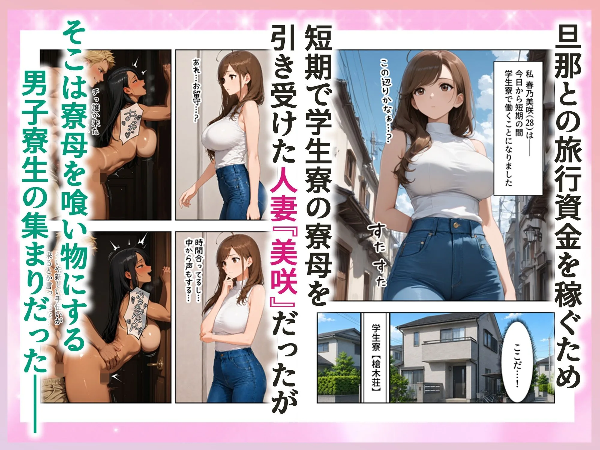 人妻寮母 清楚な人妻が生徒達に回されてメス堕ちした話 画像1