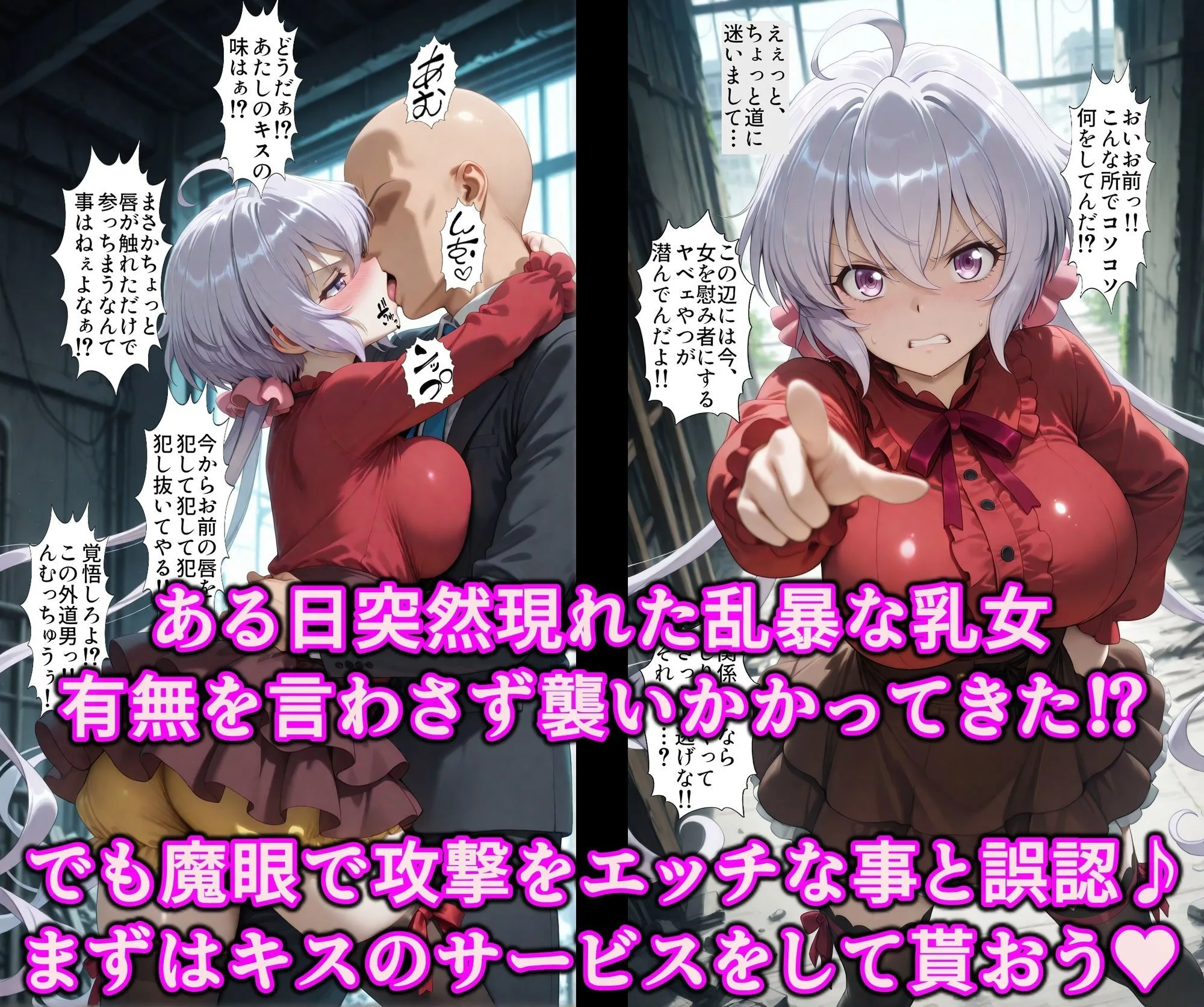 認識イジってドスケベバトル！！洗脳魔眼でいいなり勝ち気なエロ乳娘♪全穴絶頂調教で俺にゾッコン淫乱オナホ 画像2