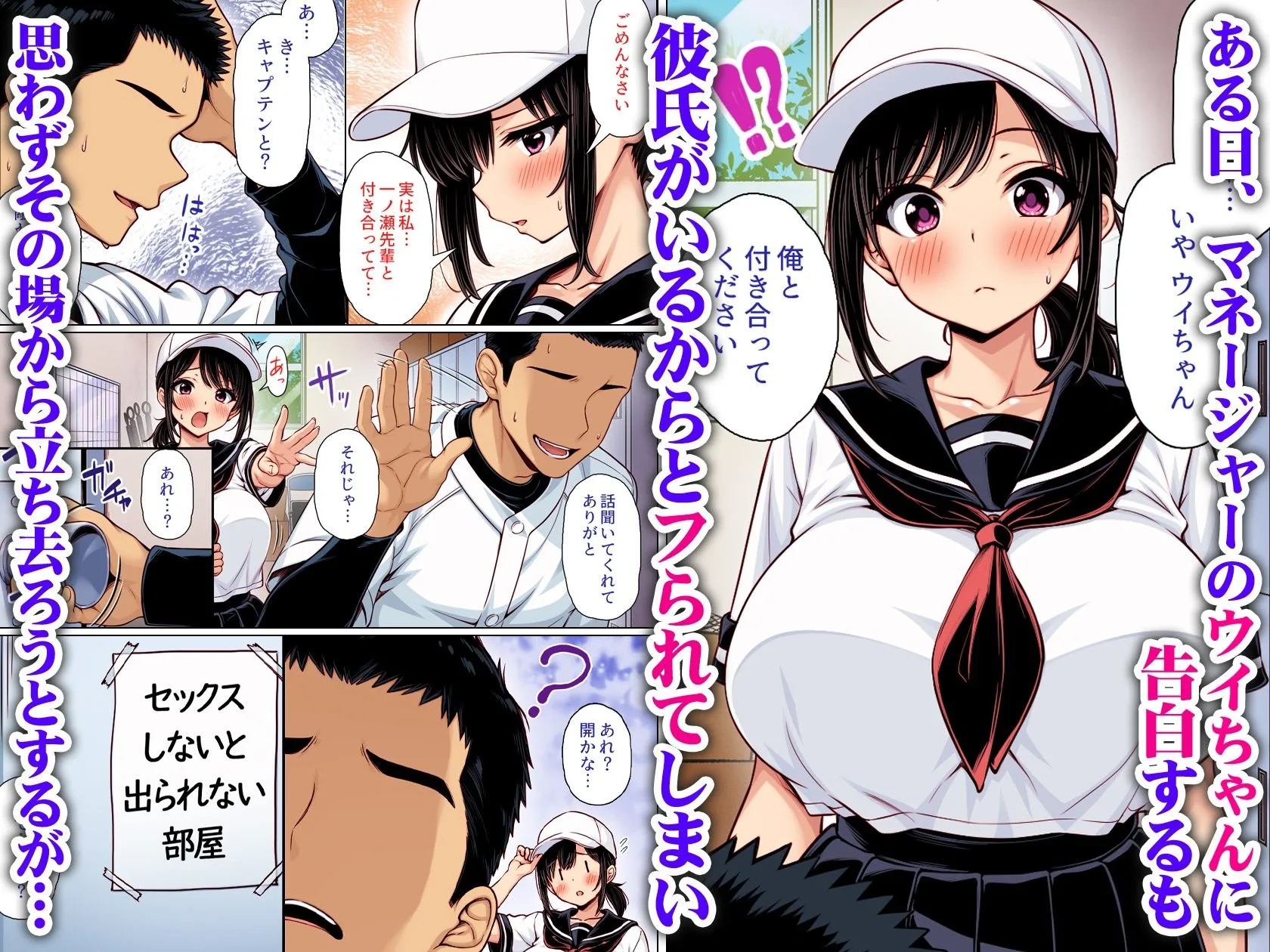 告白してフられたのに部室がセックスしないと出られない部屋になっていた カラー版 画像1