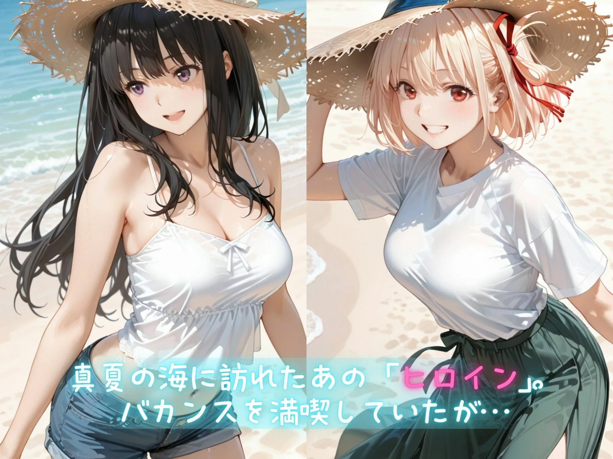メス堕ちヒロイン 〜 た●な&ち●と 夏の海編 〜 画像1