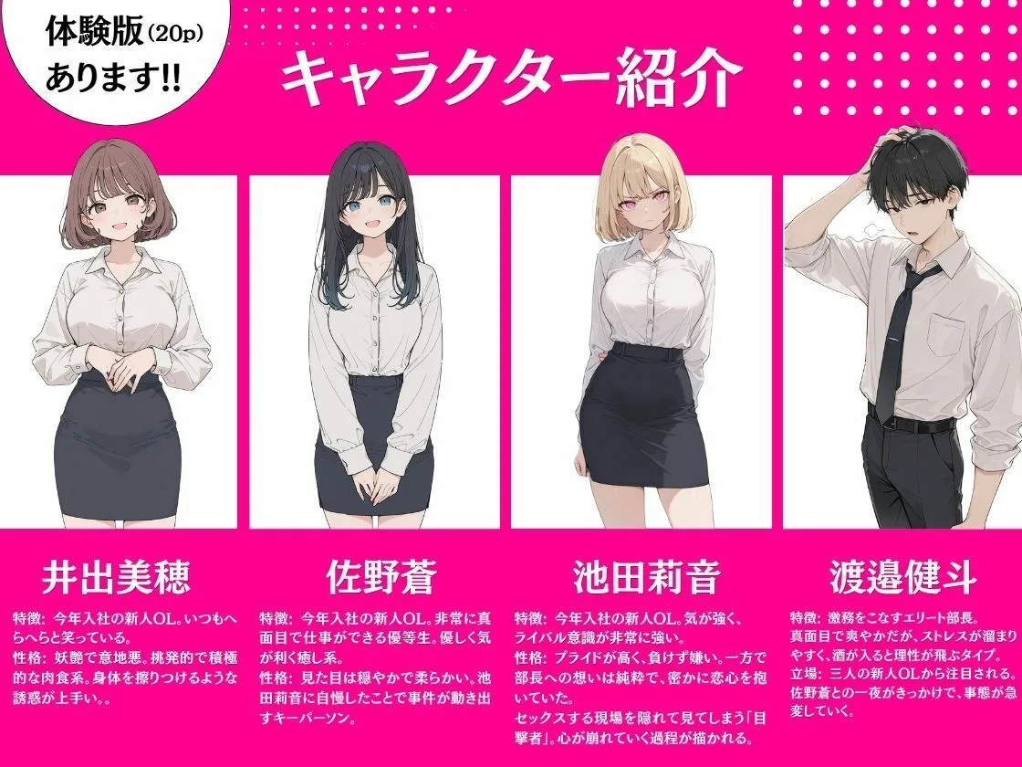 新人OLの甘い罠 〜部長を巡る三人の誘惑〜 画像1
