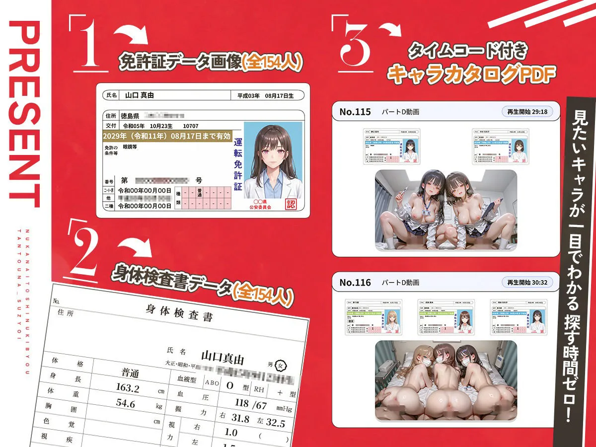 【4K神画質】抜かないと死ぬ奇病担当のナース・女医! 極秘病棟で緊急治療SEX154連発!【146分】 画像1