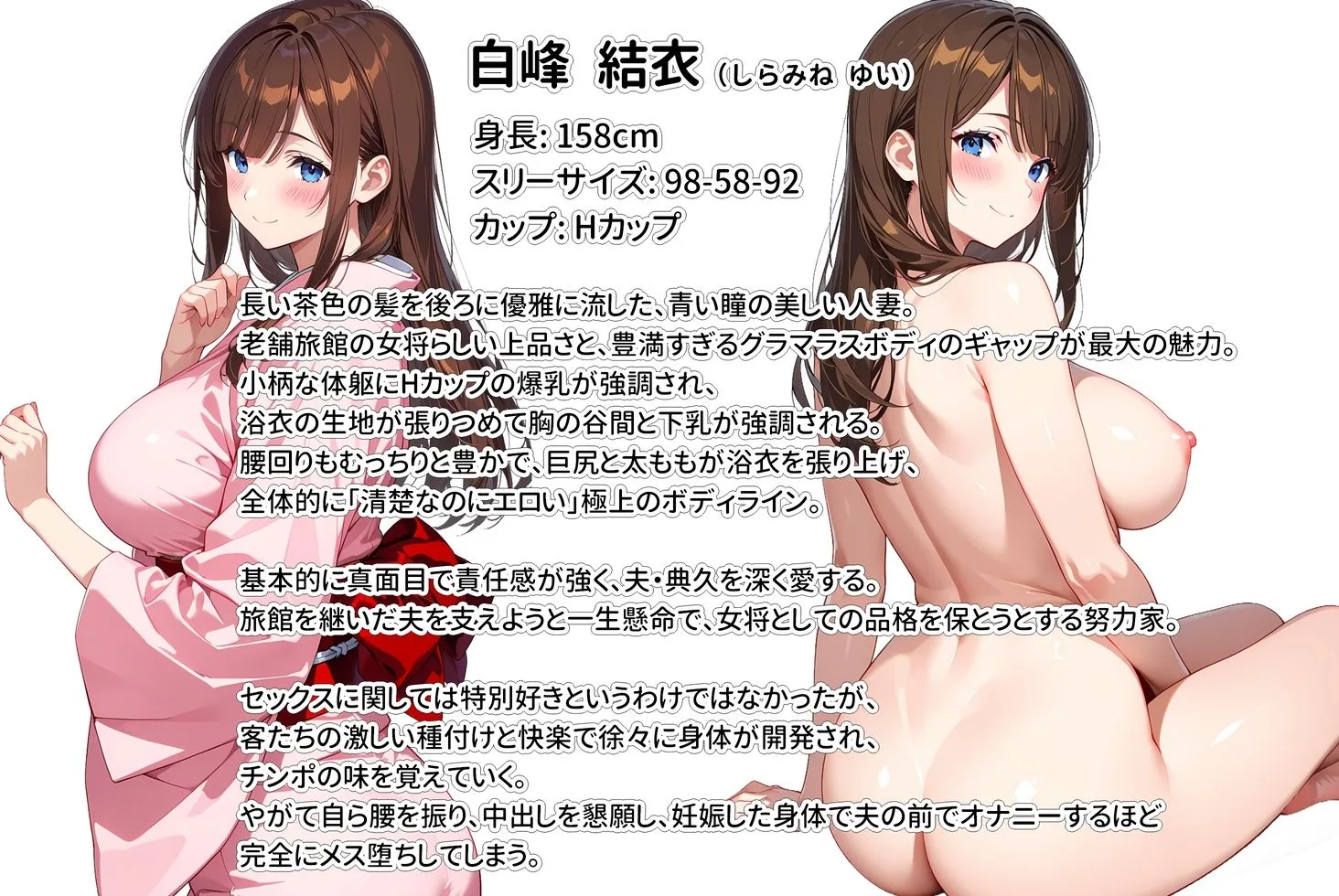 経営難の温泉旅館を守るため…爆乳人妻女将が客たちに種付けられて妊娠メス堕ち! 画像10