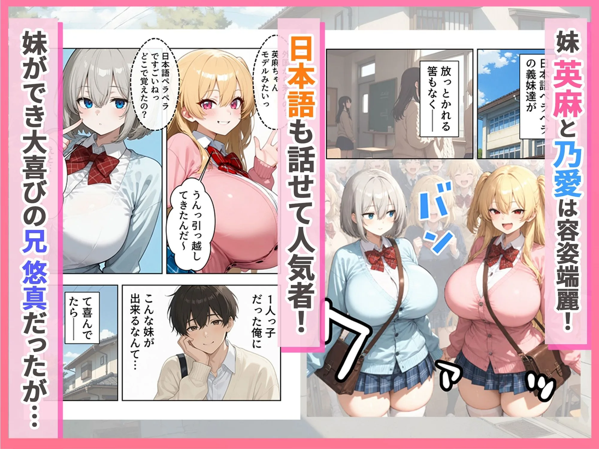 義理のハーフ姉妹 ズレたエロ常識の妹といちゃラブ性活 画像2